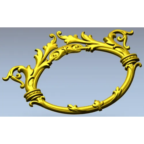 Овальная рокайльная рамка - 3D модель в формате STL для ЧПУ