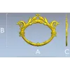 Овальная рокайльная рамка - 3D модель в формате STL для ЧПУ