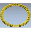 Laurel Braid Round Frame - STL 3D Model for CNC