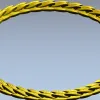 Laurel Braid Round Frame - STL 3D Model for CNC