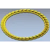 Laurel Braid Round Frame - STL 3D Model for CNC