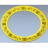 Круглая рамка с виноградной гирляндой - STL модель для ЧПУ