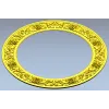 Круглая рамка с виноградной гирляндой - STL модель для ЧПУ