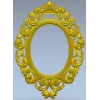 Ornate Rococo Oval Frame STL for CNC Routing