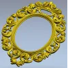 Ornate Rococo Oval Frame STL for CNC Routing