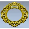Ornate Rococo Oval Frame STL for CNC Routing