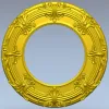 Baroque Round Frame 3D STL for CNC Milling
