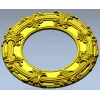 Baroque Round Frame 3D STL for CNC Milling