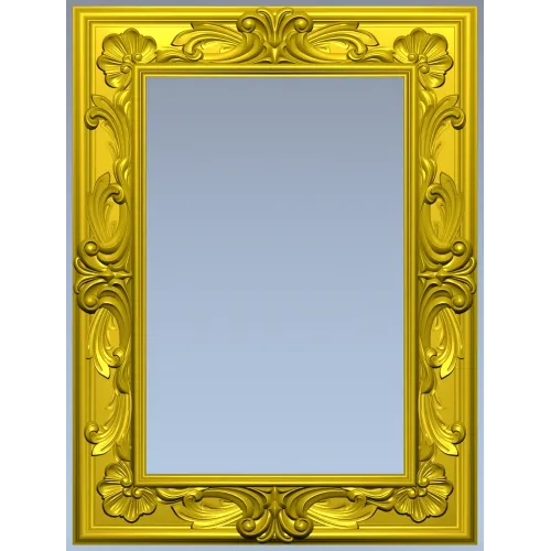 Ornate Acanthus Frame STL for CNC