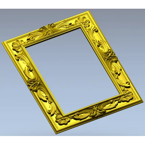 Ornate Acanthus Frame STL for CNC