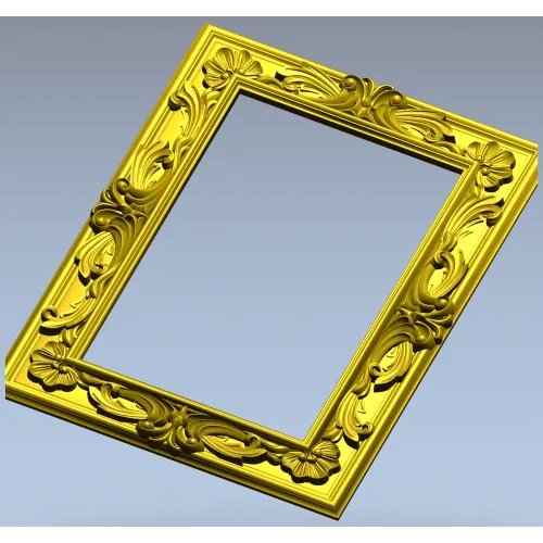 Ornate Acanthus Frame STL for CNC