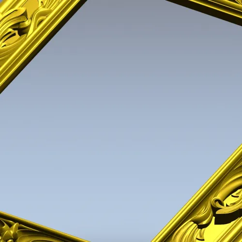 Ornate Acanthus Frame STL for CNC