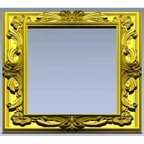 Ornate Acanthus Frame STL for CNC