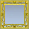 Ornate Floral Square Frame STL