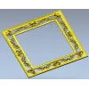 Ornate Floral Square Frame STL