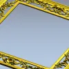 Ornate Floral Square Frame STL