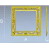 Ornate Floral Square Frame STL