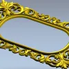 Овальная рамка с акантовыми завитками - STL модель для ЧПУ