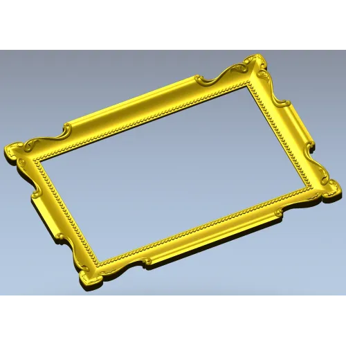 Барочная рамка с бусинкой - 3D модель STL для ЧПУ