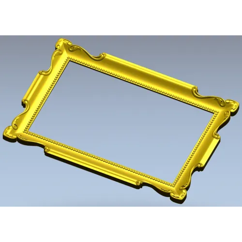 Барочная рамка с бусинкой - 3D модель STL для ЧПУ