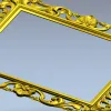 Рамочный багет с листовым орнаментом - STL для ЧПУ