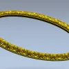 Овальная рамка с растительным орнаментом - 3D модель STL для ЧПУ