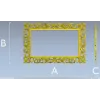 Ornate Rococo Rectangular Frame STL for CNC