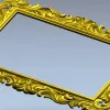 Baroque Acanthus Decorative Frame STL for CNC