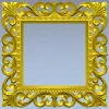 Baroque Square Frame STL for CNC Milling