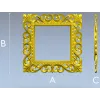 Baroque Square Frame STL for CNC Milling