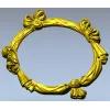 Круглая декоративная рамка "Лента-бант" - 3D модель STL для ЧПУ