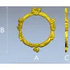 Круглая декоративная рамка "Лента-бант" - 3D модель STL для ЧПУ