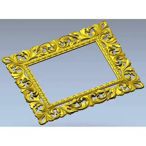 Ornate Acanthus Frame STL for CNC - 3D model for wood carving