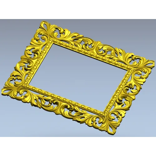 Ornate Acanthus Frame STL for CNC - 3D model for wood carving