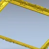 Барочная рамка-багет STL для ЧПУ - детализированная 3D модель