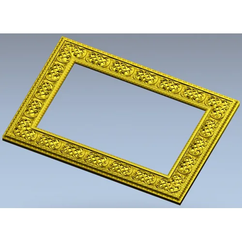 Орнаментальная резная рамка - 3D модель STL для ЧПУ
