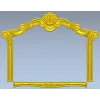 Ornate Shell Crest Frame - STL 3D Model for CNC