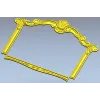 Ornate Shell Crest Frame - STL 3D Model for CNC