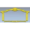 Ornate Shell Crest Frame - STL 3D Model for CNC