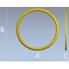 Витая круглая рамка - 3D модель STL для ЧПУ