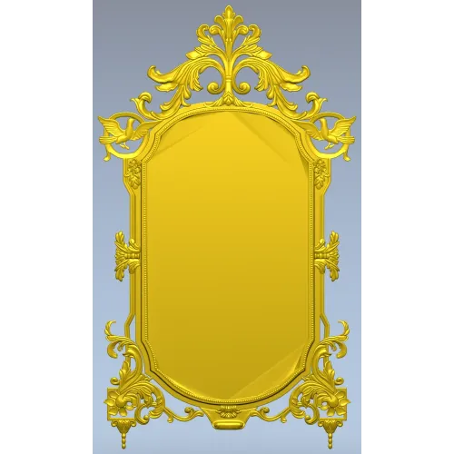 Baroque Ornamental Frame STL for CNC