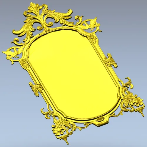 Baroque Ornamental Frame STL for CNC