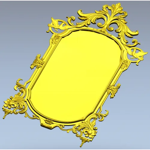 Baroque Ornamental Frame STL for CNC