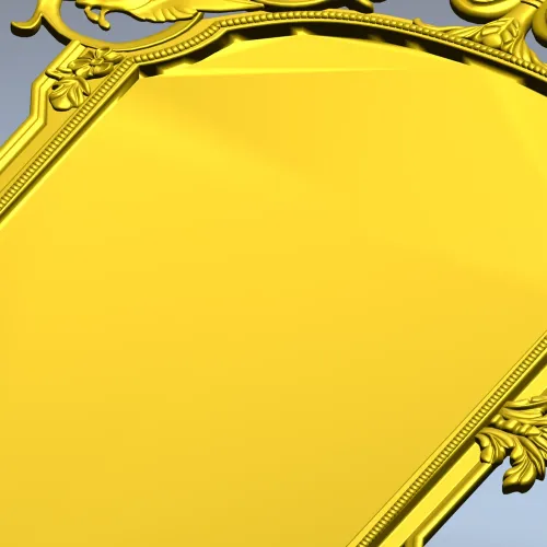 Baroque Ornamental Frame STL for CNC