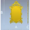 Baroque Ornamental Frame STL for CNC
