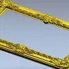 Барочная резная рамка в формате STL для ЧПУ