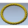 Twisted Rope Round Frame - STL 3D Model for CNC