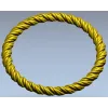 Twisted Rope Round Frame - STL 3D Model for CNC