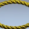 Twisted Rope Round Frame - STL 3D Model for CNC