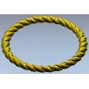 Twisted Rope Round Frame - STL 3D Model for CNC